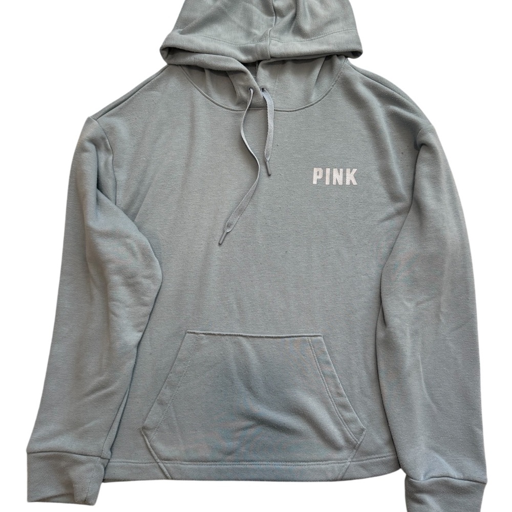 PINK Victoria's Secret Light Baby Blue Hoodie